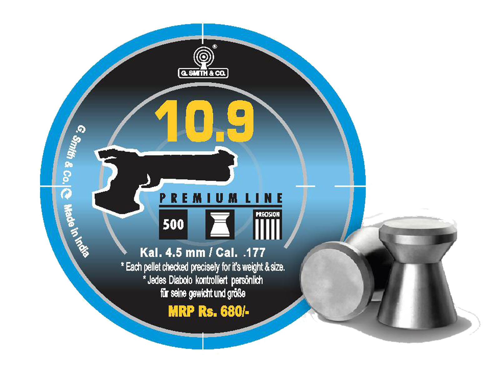 G. SMITH & CO. 10.9 PREMIUM LINE PELLET Air Gun Hub India